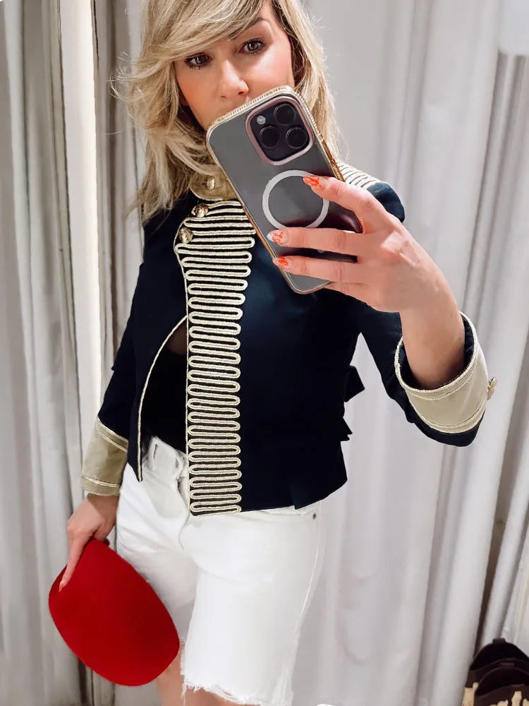 HH Vintage Napoleon Style Crop Jacket